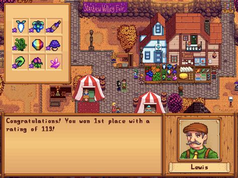 stardew valley winning grange display.